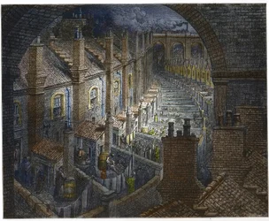 Over London By Rail (from London, a Pilgrimage, written by William Blanchard Jerrold)